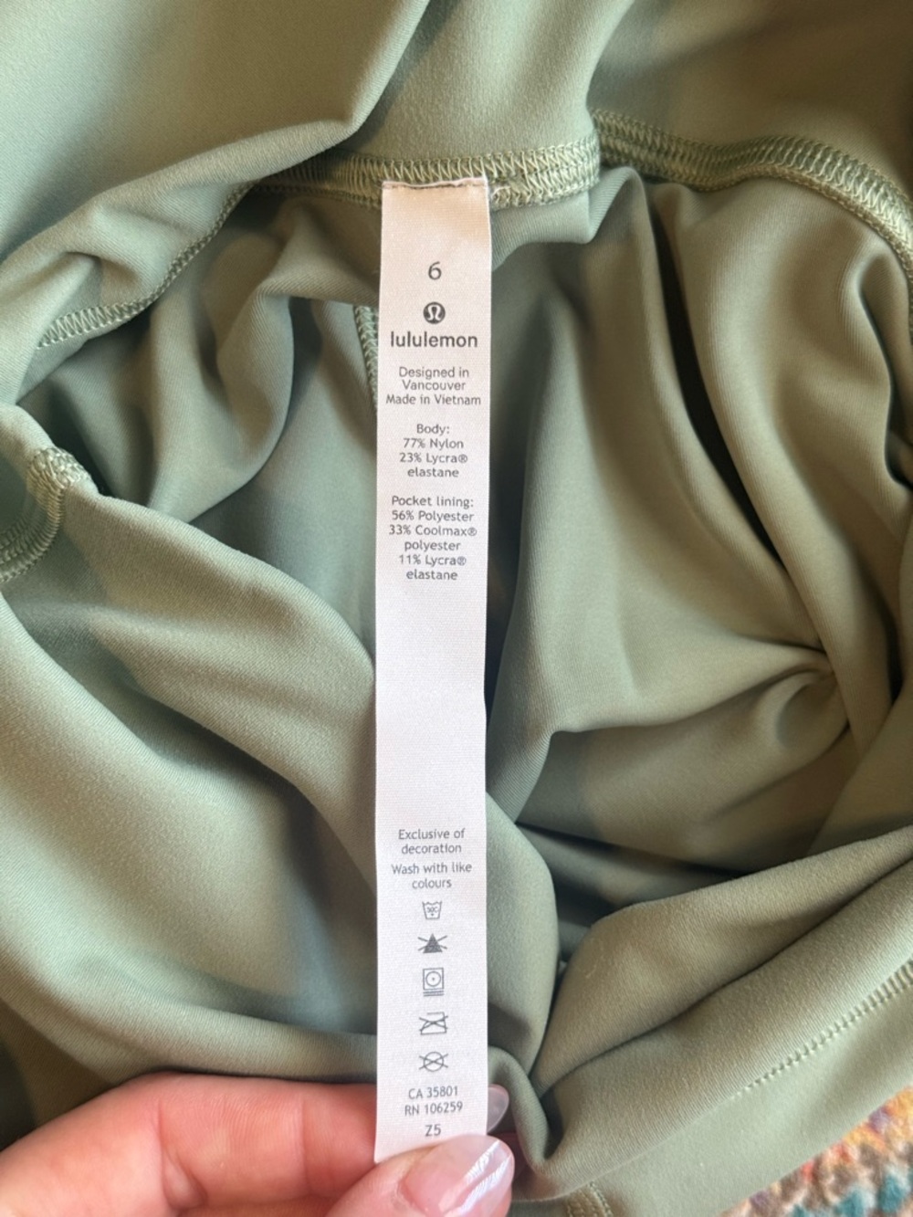 lululemon Sage Green 25.5” Leggings